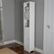 Linen Tower 67 Inch Tall Storage Cabinet White Adjustable Shelves Bathroom Laundry